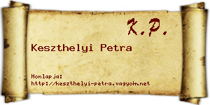 Keszthelyi Petra névjegykártya